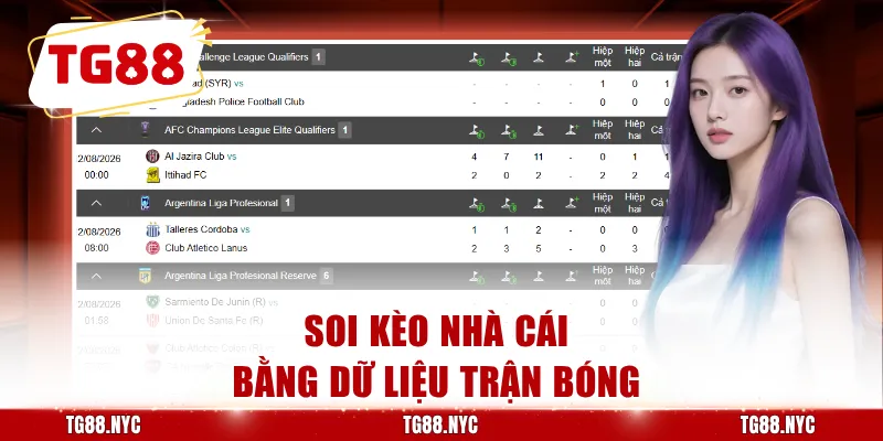 Soi kèo nhà cái bằng dữ liệu trận bóng